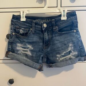 American Eagle Outfitters Women's Blue Denim Shorts